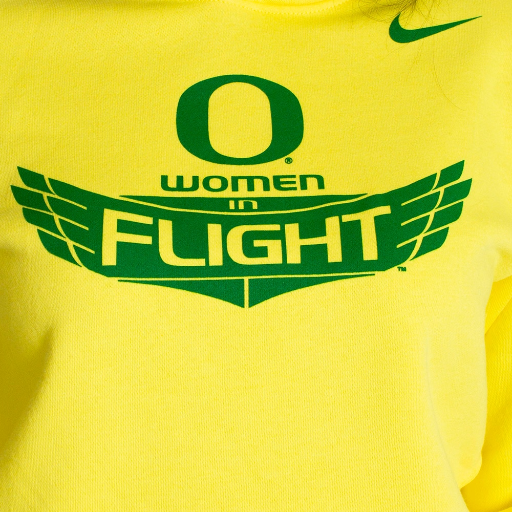 Classic Oregon O, Women in Flight, Nike, Hoodie